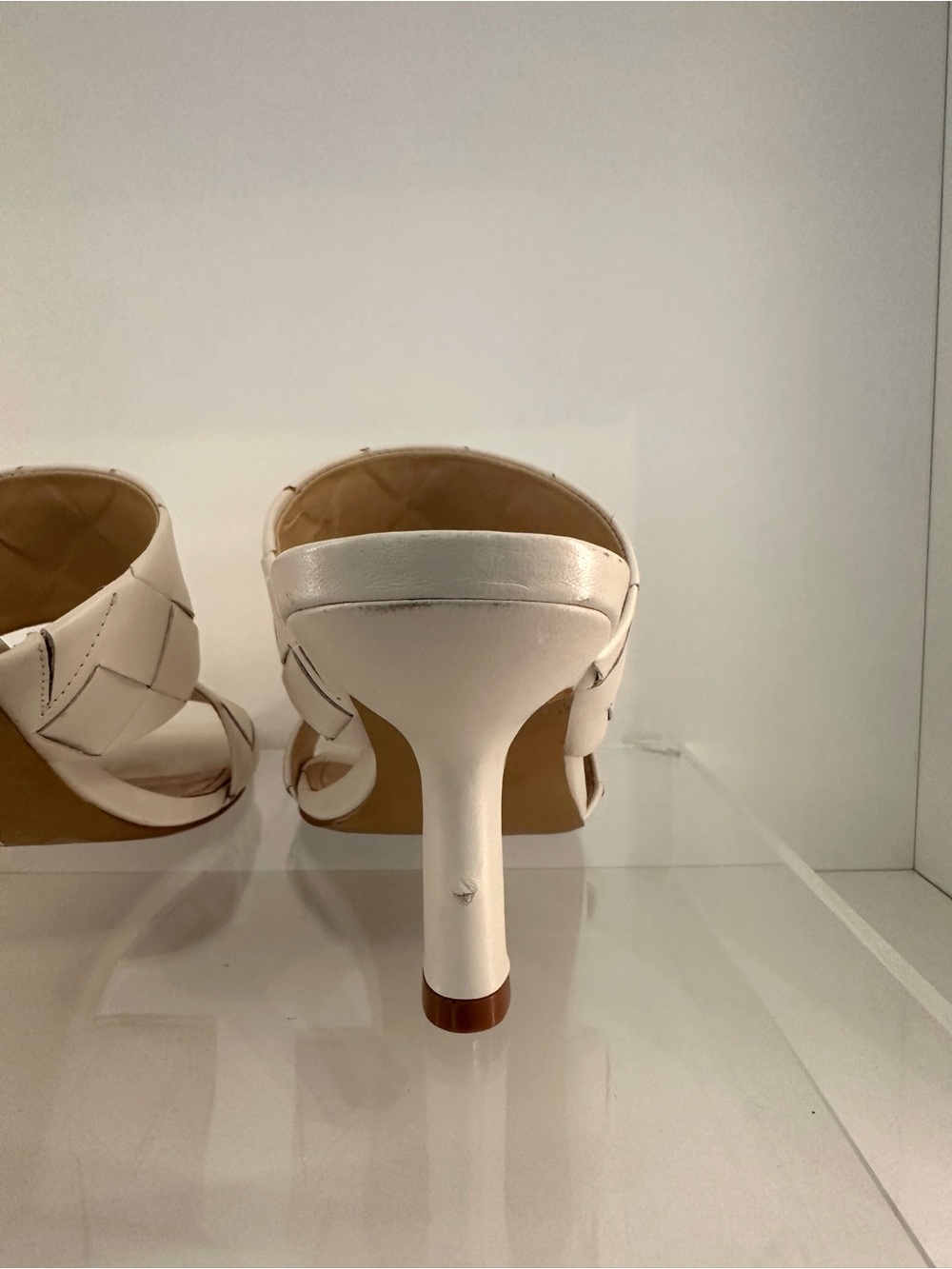 Vince Camuto Candiala Sandal Heels Womens Bone Napa Beige Leather. Size 7M - Picture 5 of 12